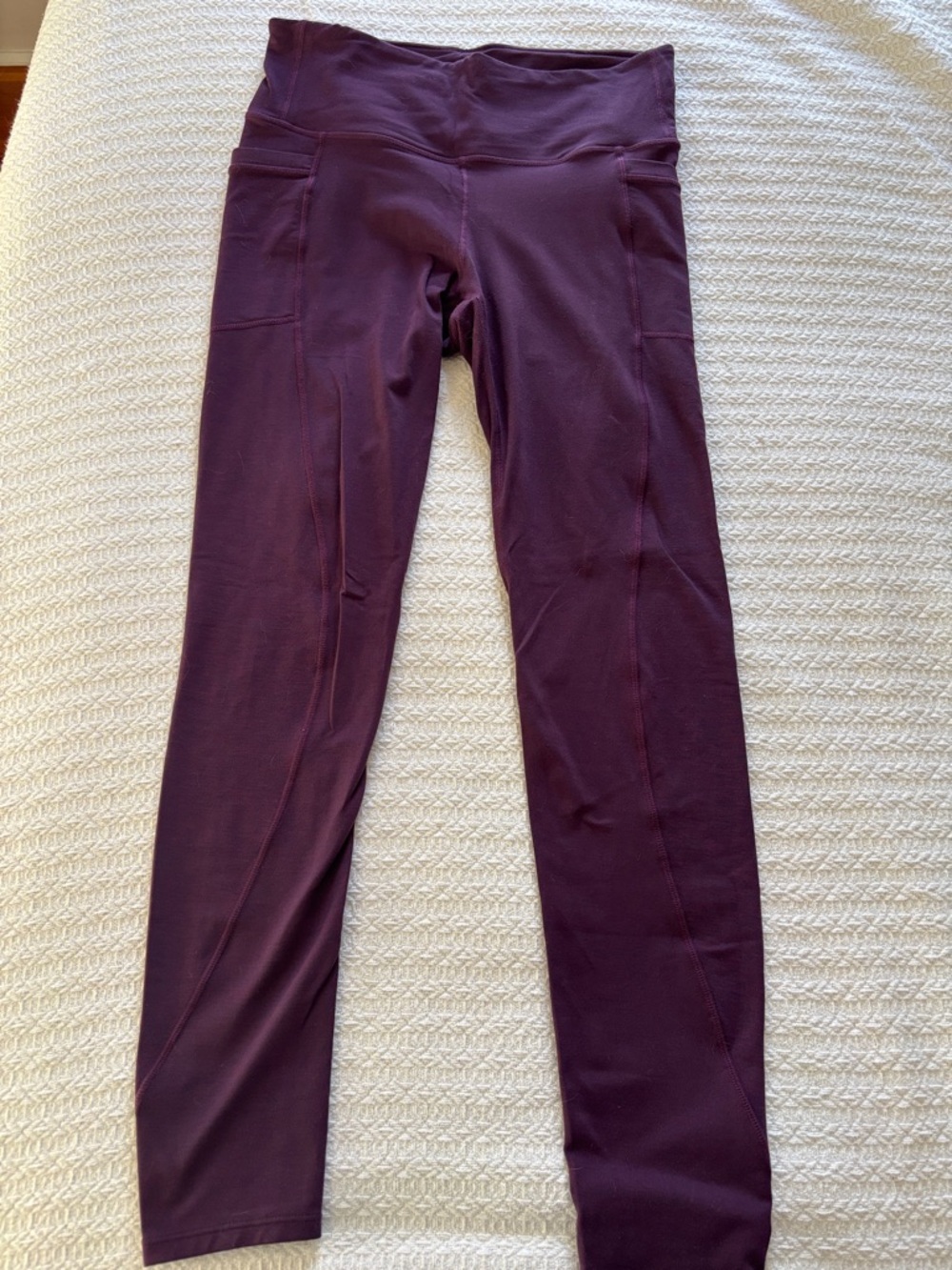 Athleta Deep Plum Leggings, Medium